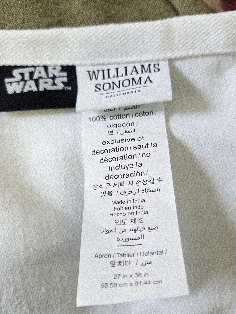 Williams Sonoma x Star War Women's Apron